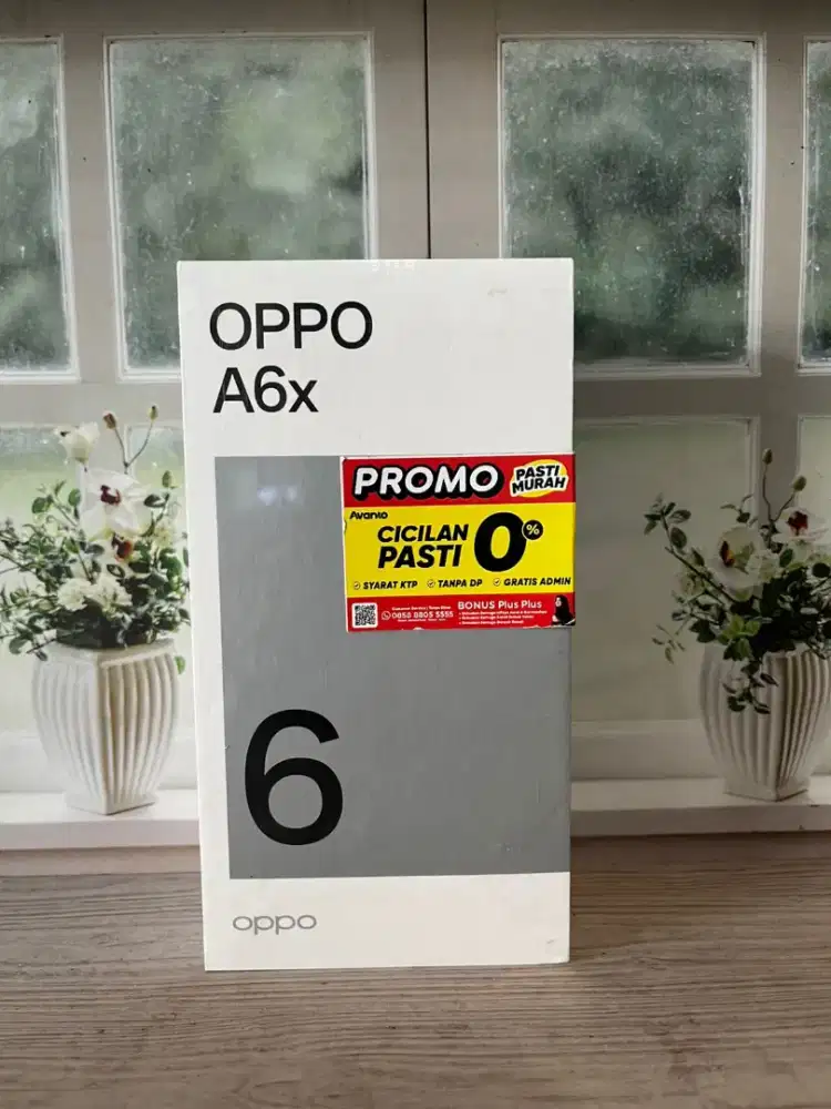 Oppo A6x ram 4+4/128,bisa tanpa dp