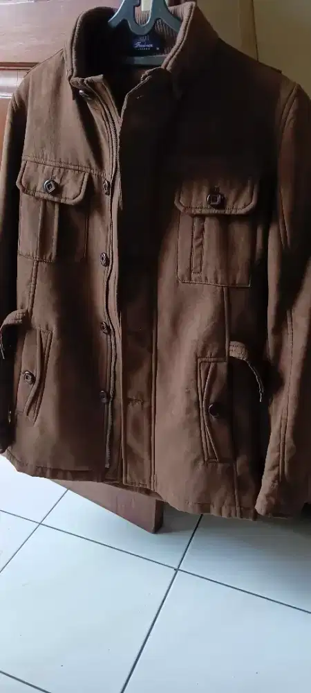 Jaket brown suade