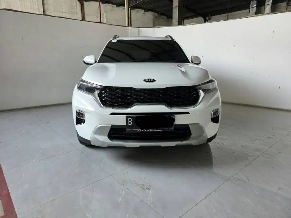 Kia Sonet Premier  AT ( Matic ) 2021 Putih Km 67rban Mulus plat ganjil