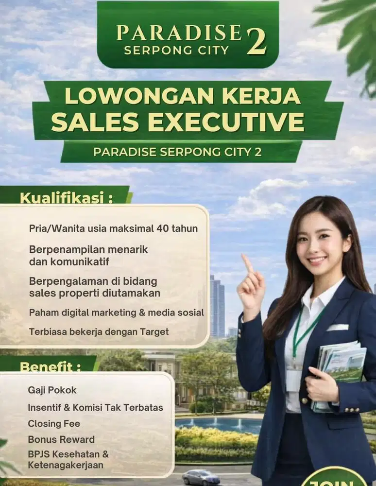Dicari SALES EXECUTIVE