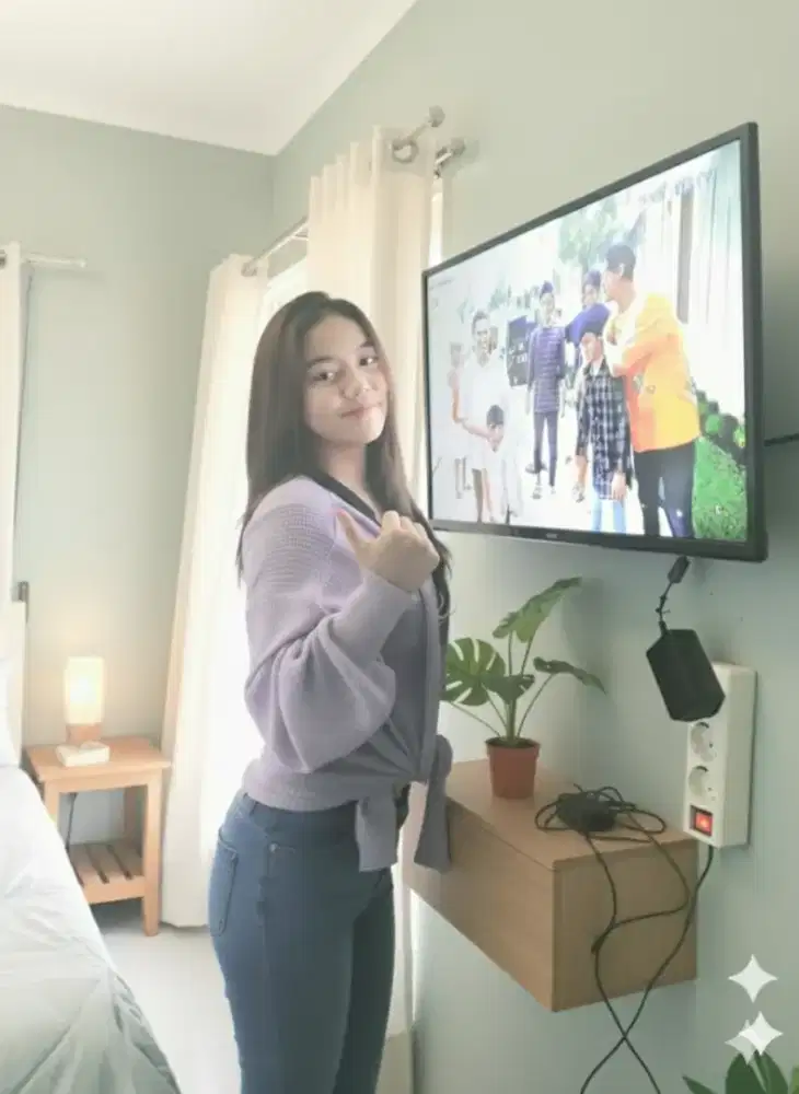 pasang & jual bracket buat gantungan tv led lcd di tembok rapih nyaman