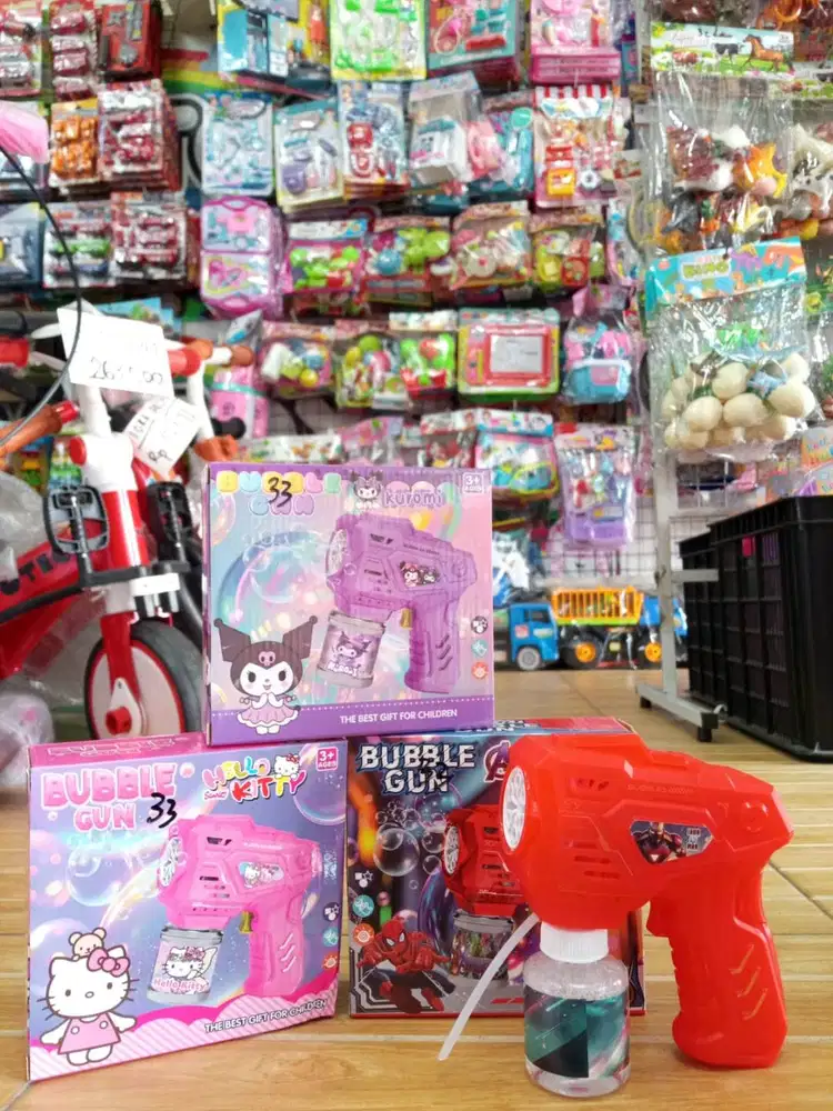 mainan anakk bubble gun bateraii