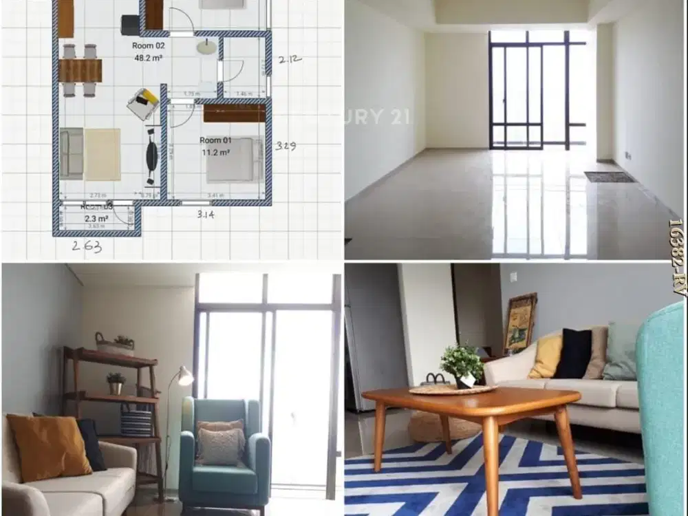 Dijual Fully Furnished Apartemen Premium 2 BR yang chic,modern dan comfy di CBD Bintaro Jaya