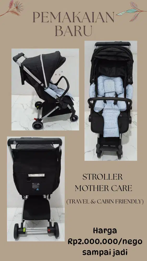 Stroller Bayi Mother Care Bisa Dilipat