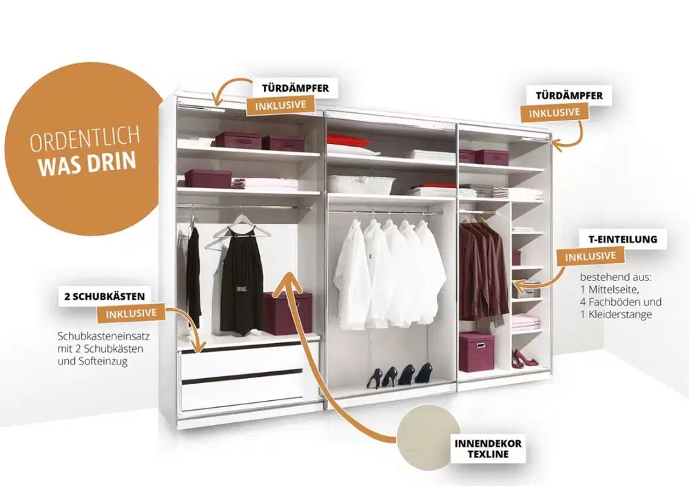 Moderano SLIDING DOOR CABINET 298/222/68 cm