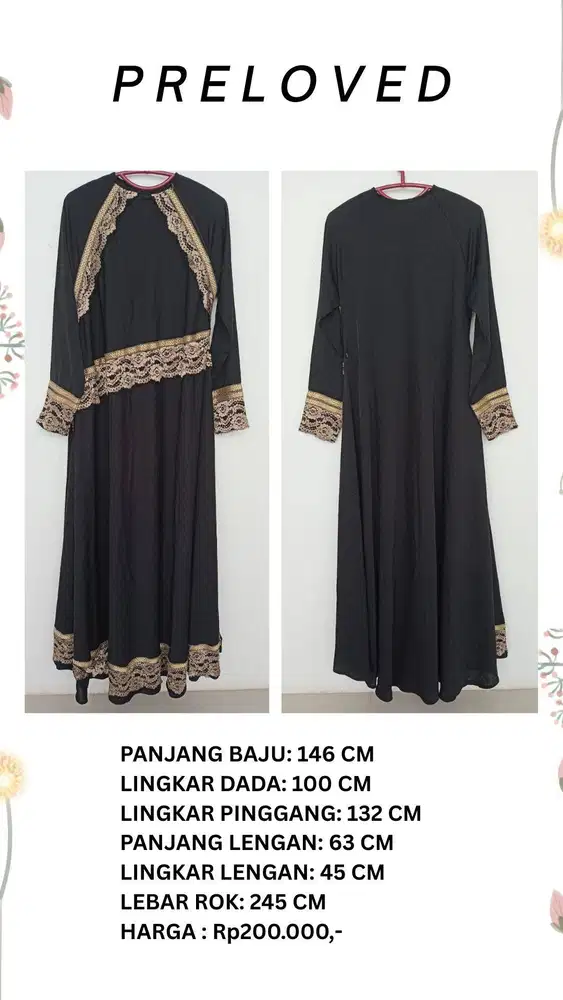 Gamis Bekas Pakai/Preloved/Seken