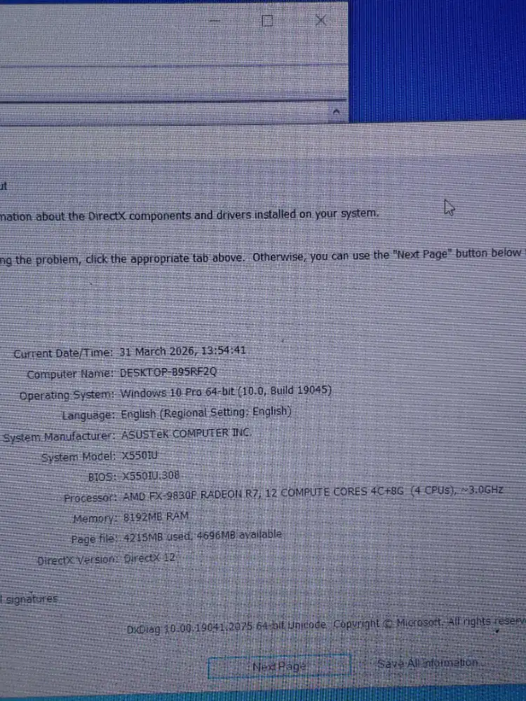 Asus X550iU AMD Fx-9830P/DualVga/8/128+1tb Gaming Render