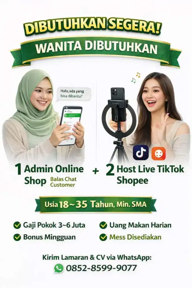 LOWONGAN KERJA WANITA