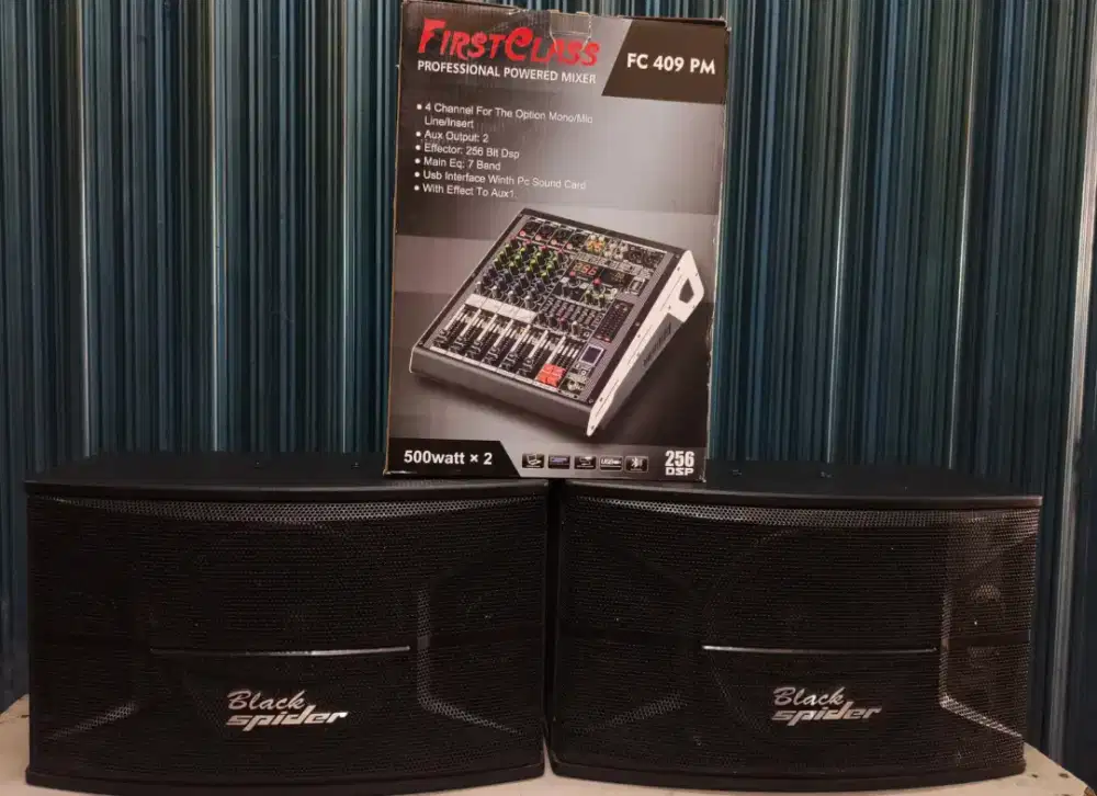 Karaoke system Power Mixer + Speaker