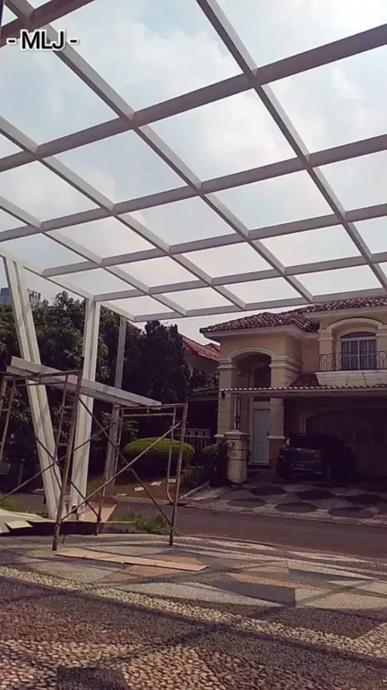 Kanopi Canopy, Tralis Modern, Pagar Cutting, Railing, Tangga,Atap Baja