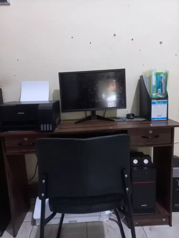 1 set komputer dan printer