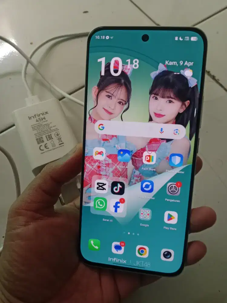 Infinix Hot 60 Pro plus ram 8/256 gb NFC layar lengkung amoled nominus