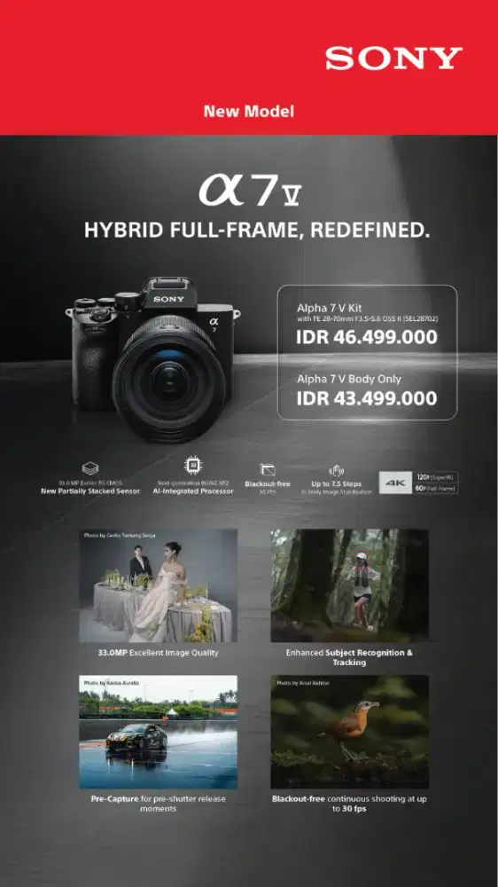 Sony Full Frame Alpha A7V