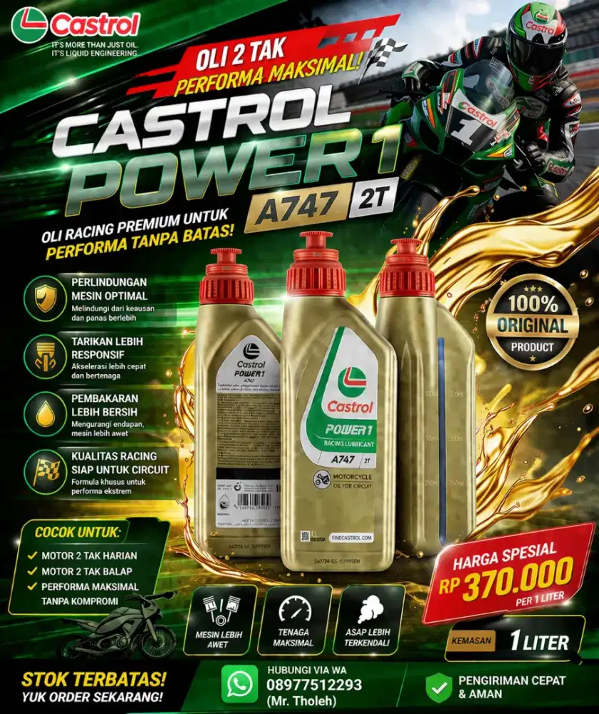 Oli Samping 2tak Castrol A747