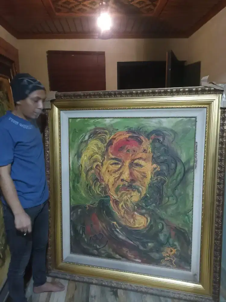 Borongan 3 lukisan besar x kolektor