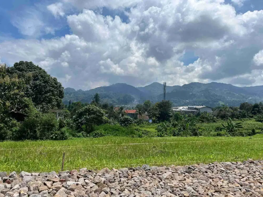 Tanah strategis dekat jalan raya puncak view bukit