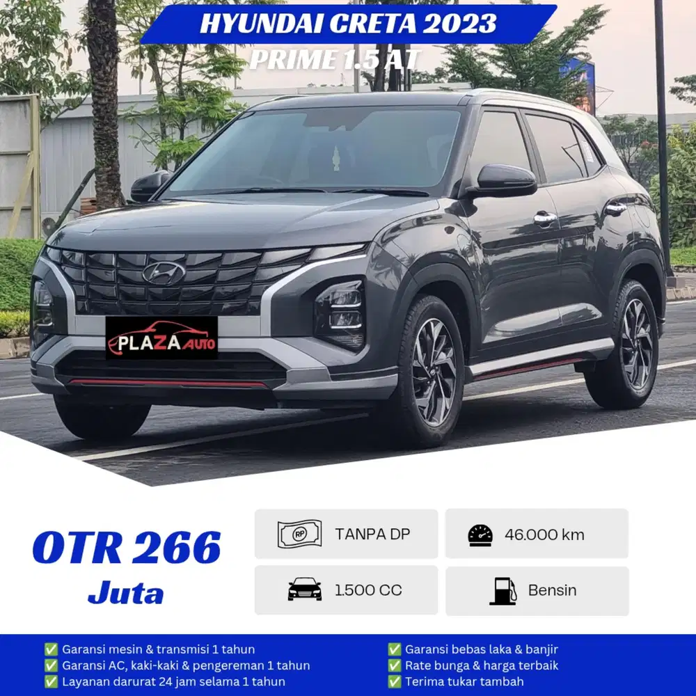 Hyundai Creta 2023
Prime 1.5 Automatic