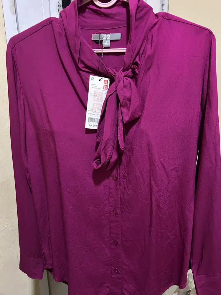 Blouse Uniqlo Burgundy