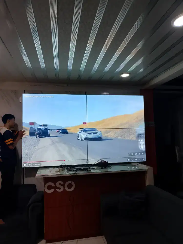 Tv wall 2x2 bejel tipis breket simpel tinggal cantol