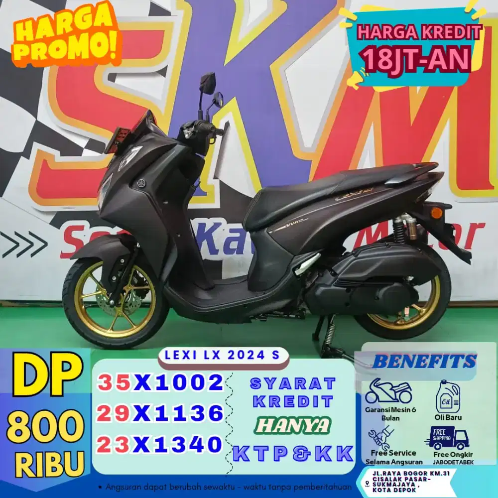GEBYAR DP 800RIBU Yamaha Lexi Lx S th 2024 cash/credit