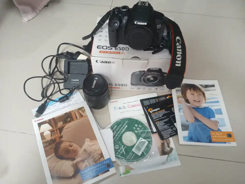 Camera koleksi canon 650d seperti baru