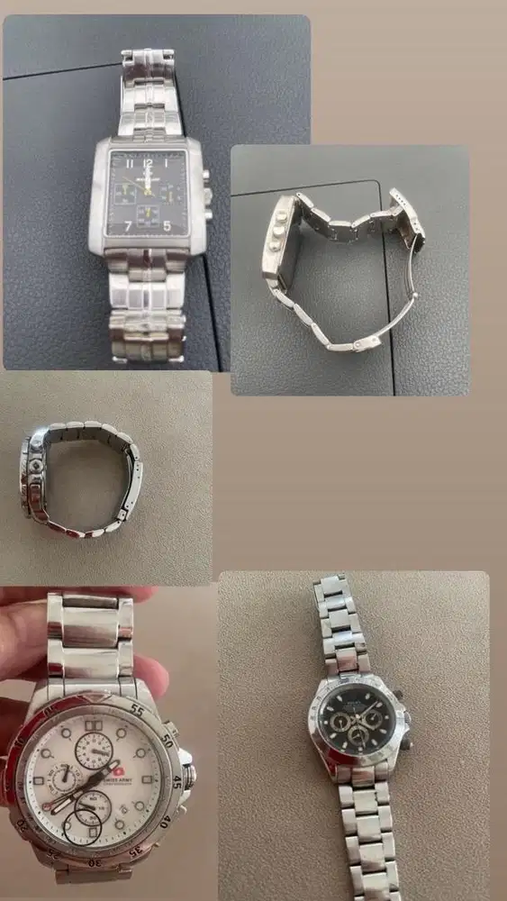 Jam mati ROLEX, SWISS ARMY, DUNLOP