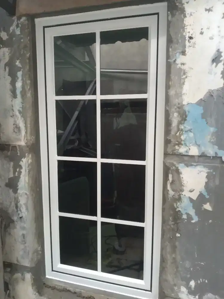 Jendela aluminium ornamen T150cm L65cm bisa bayar di tempat COD