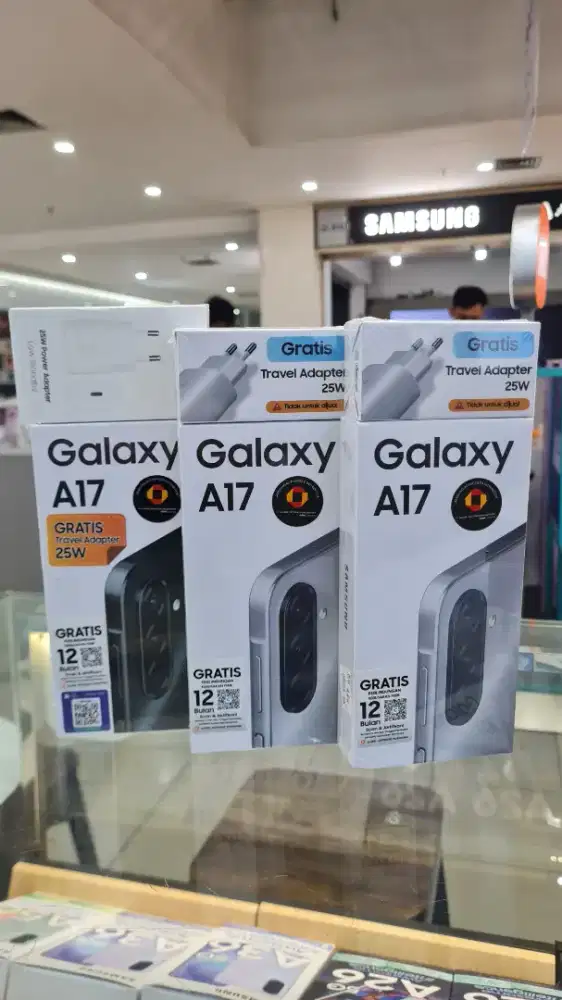 GALAXY A17 8/256 FREE 25W + TEMPERED GLASS + CLEAR CASE‼️