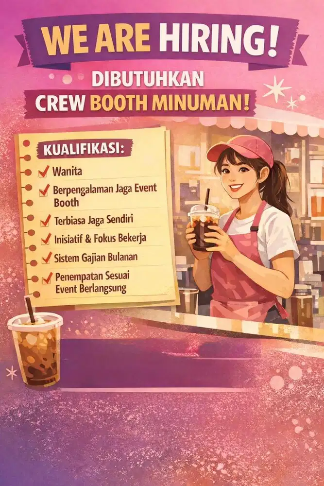 Dicari Event Crew Booth WANITA