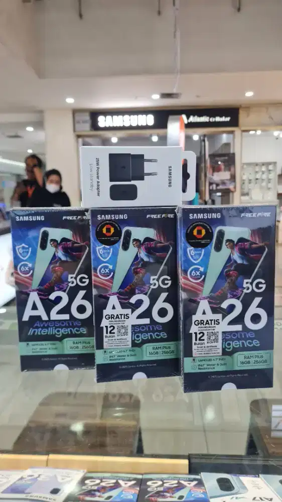 GALAXY A26 5G 8/256 FREE 25W + TEMPERED GLASS + CLEAR CASE‼️