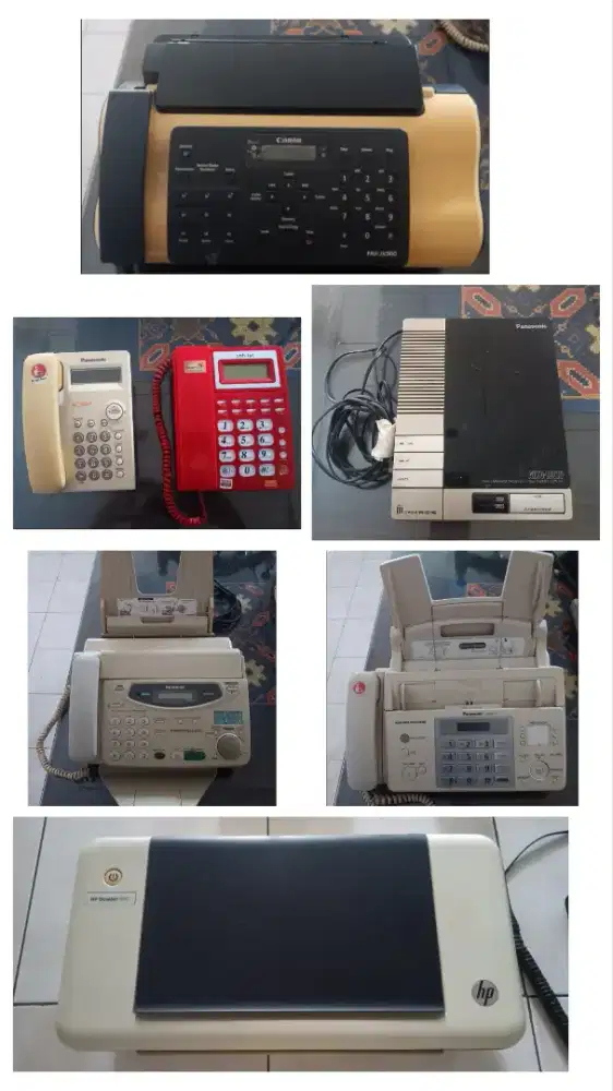 Dijual borongan mesin fax panasonic dan lain lain..