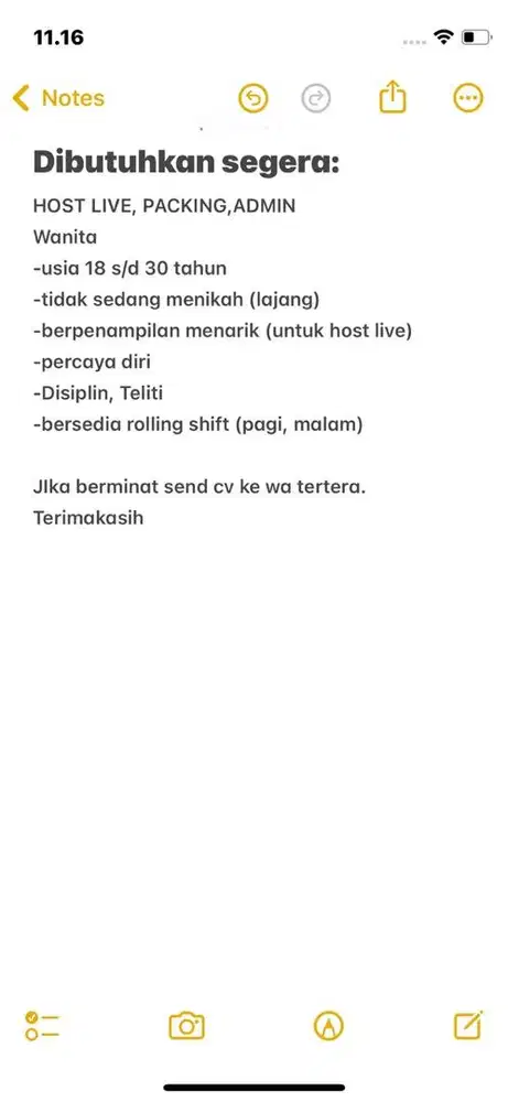 HOST LIVE, ADMIN, PACKING