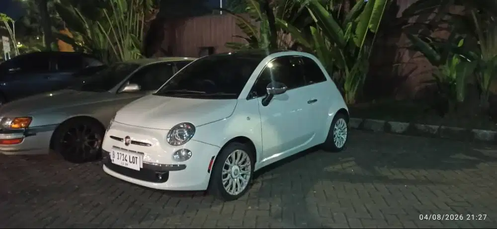 2014 FIAT 500 2014 white on white mobil