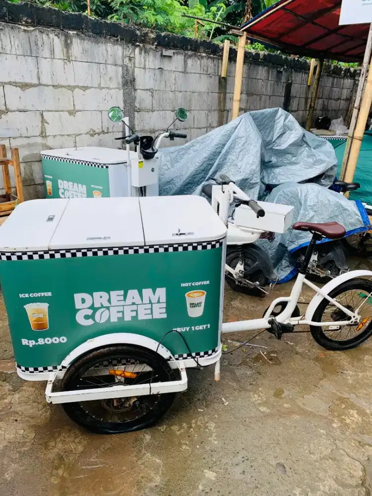 Jual Gerobak sepeda Kopi Keliling