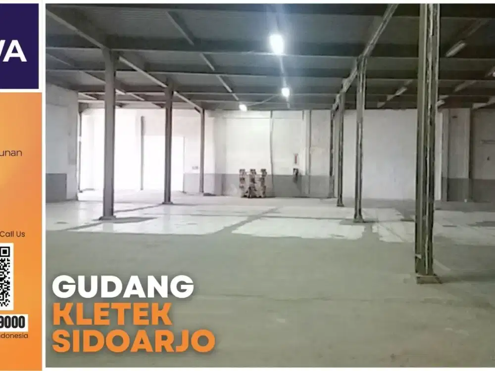 Gudang Kletek Sidoarjo Disewa – Dekat Tol & Bandara Juanda