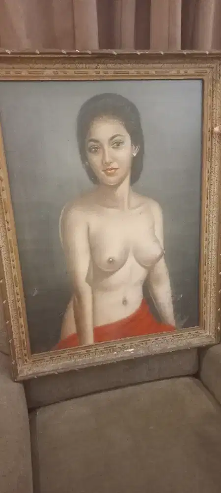 Lukisan Wanita Kuno Antik Karya S.Tri