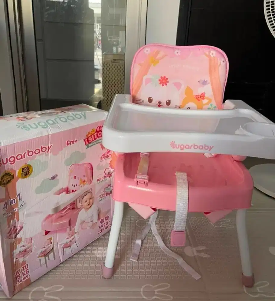 Baby chair sugar baby + feeding set