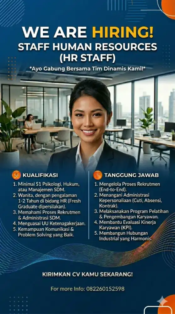 Minimal pengalaman 1 tahun