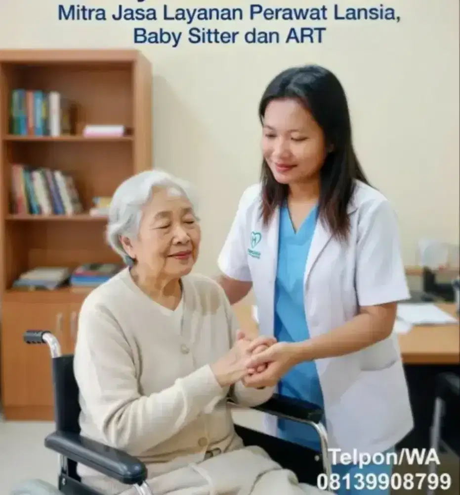 Jasa layanan Perawat Lansia baby sitter dan Art