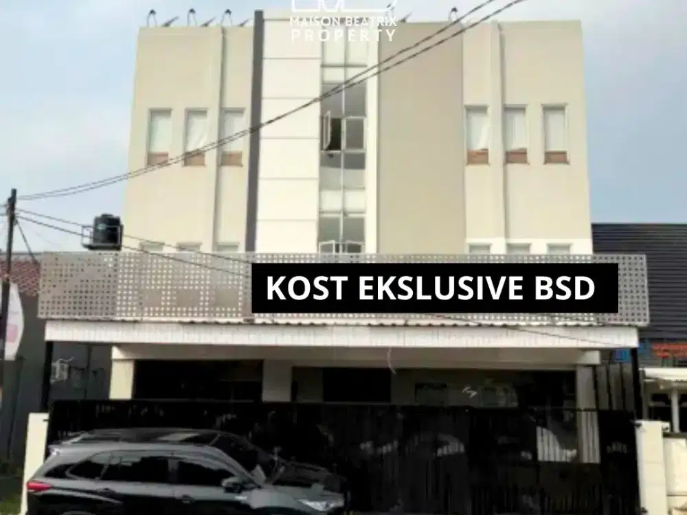 KOST EKSKLUSIF 3 LANTAI + APOTEK & KLINIK DI PINGGIR JALAN BSD SANGAT STRATEGIS
