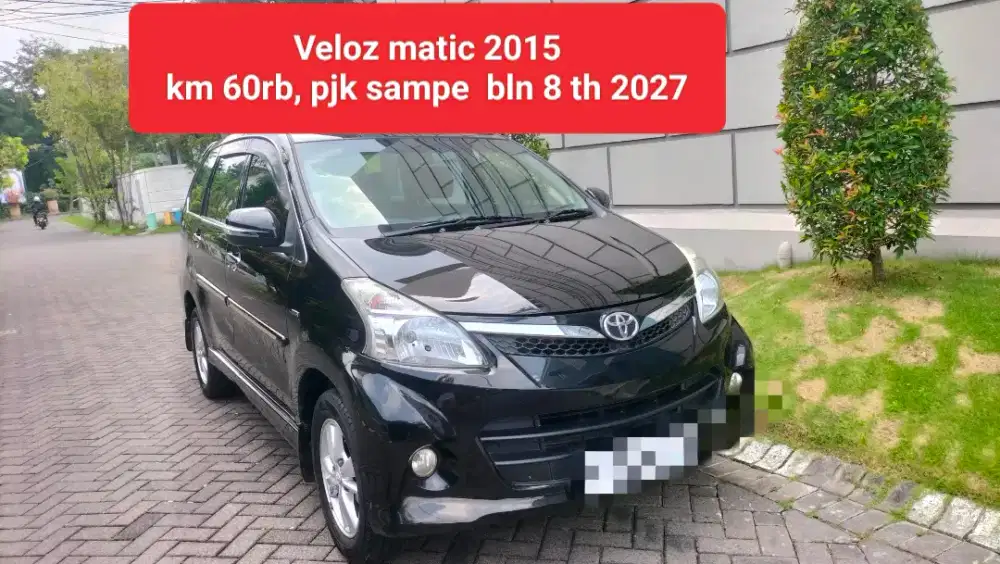Veloz matic 2015, tgn1, km 60rb, pjk baru. Full ori. Nyacat kualat