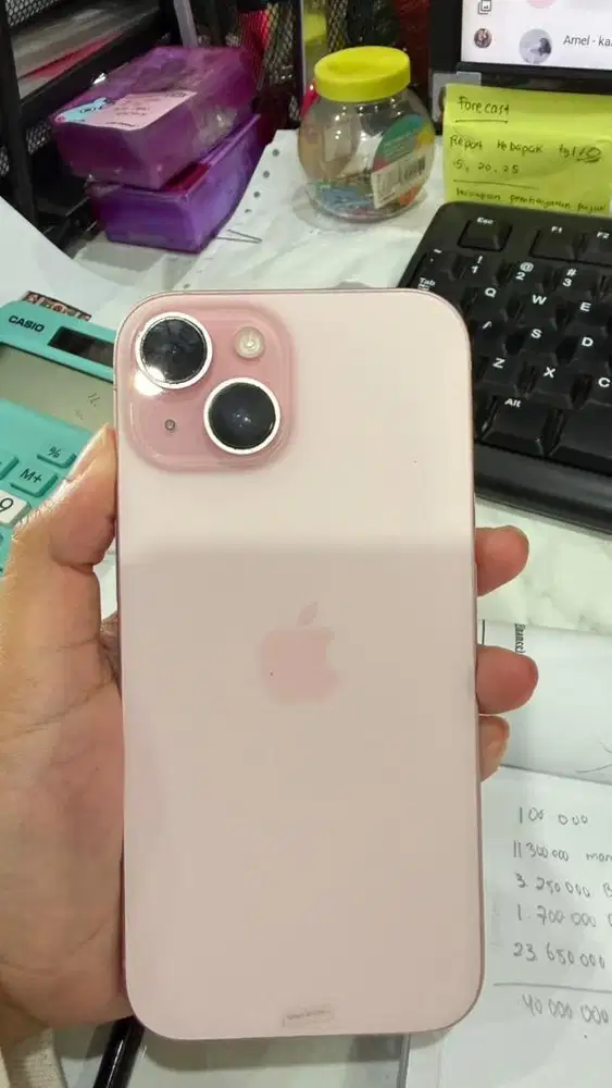 Iphone 15 128gb pink resmi ibox