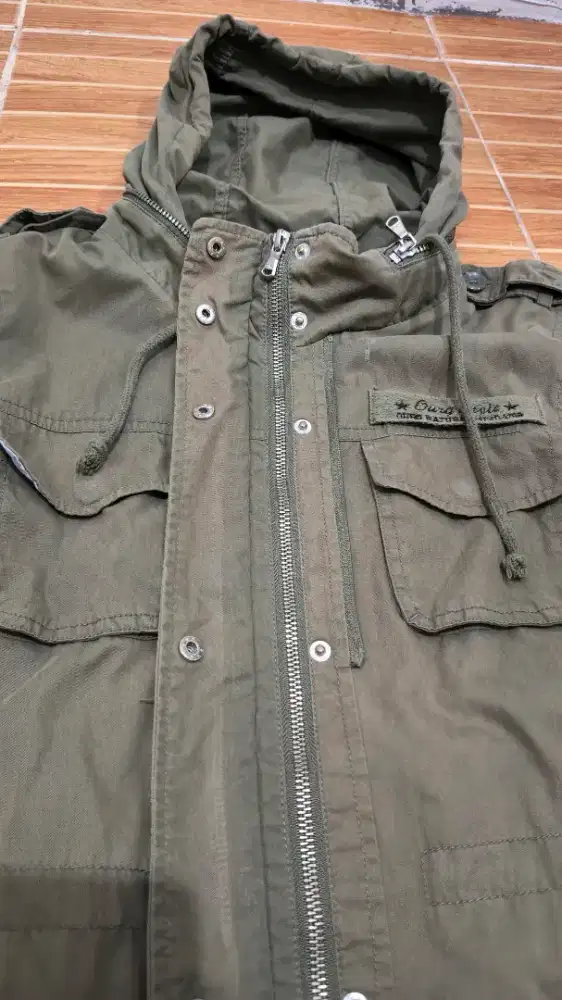 Jaket Parka Hijau Army