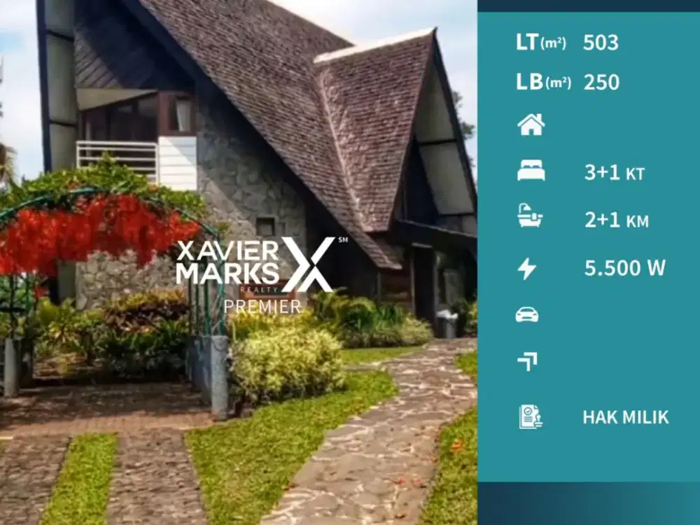 Dijual Villa Furnish Siap Huni di Klub Bunga Batu Malang