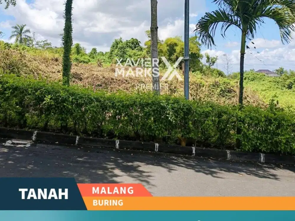 Dijual Tanah Kavling Area Tenang di Buring Malang Dekat Citragarden