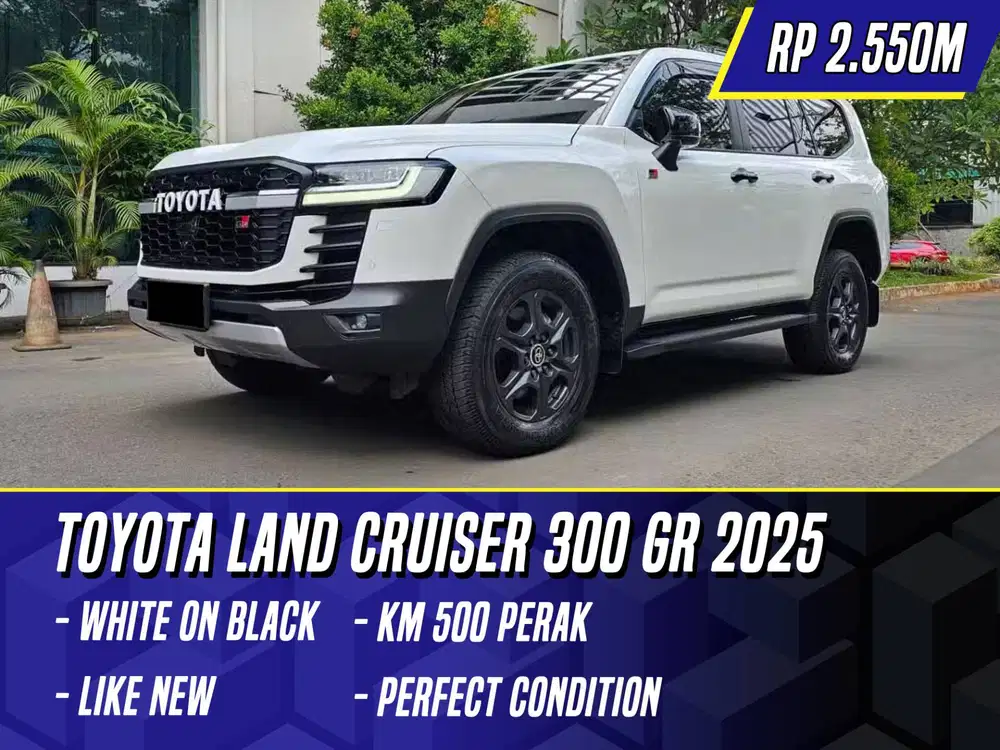 Toyota Land Cruiser 300 GR 2025 White on Black Putih GRS LC LC300 S