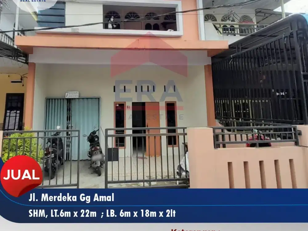 Rumah Kost Kawasan Tengah Kota Cocok Investasi Usaha di Merdeka dekat Universitas dan Kantor