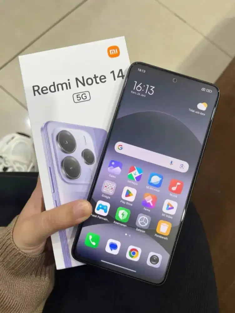 Redmi note 14 5G Fullset, Ram 8+8/256