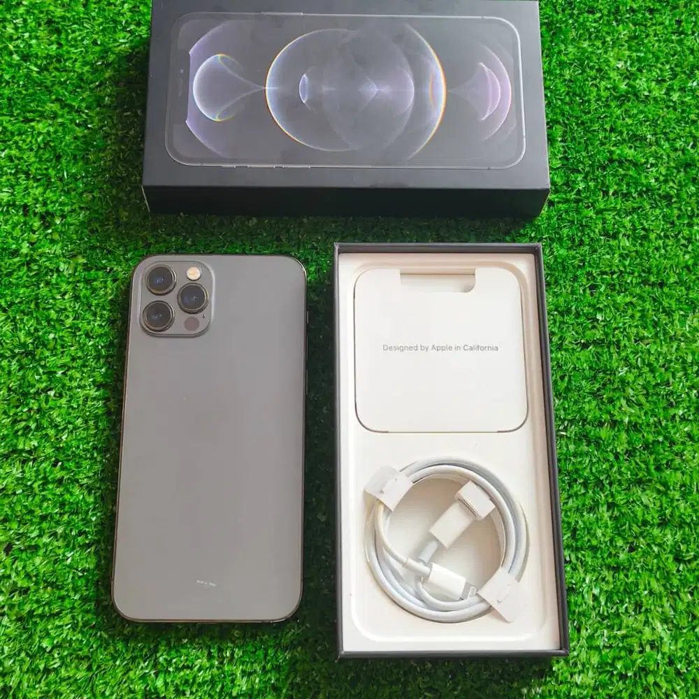 iPhone 12 Pro 256GB Graphite BH 75% Minus kamera Batangan Ex Resmi