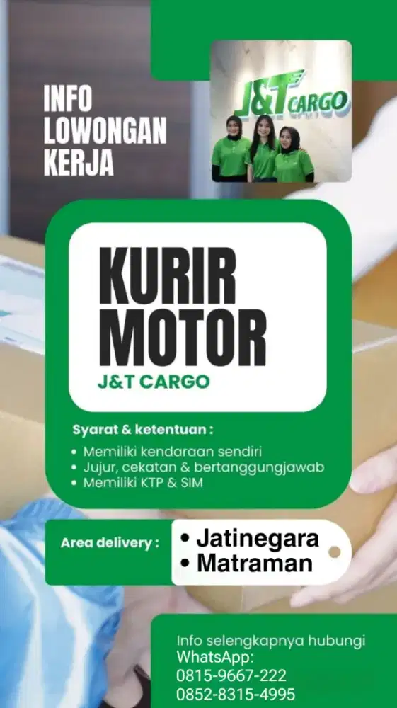 Lowongan kurir motor